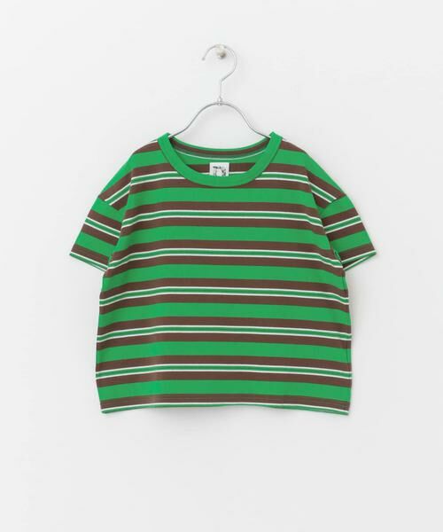 URBAN RESEARCH DOORS / アーバンリサーチ ドアーズ トップス | レトロランダムボーダーワイドTシャツ(KIDS) | 詳細13