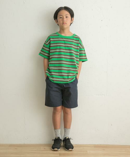 URBAN RESEARCH DOORS / アーバンリサーチ ドアーズ トップス | レトロランダムボーダーワイドTシャツ(KIDS) | 詳細3