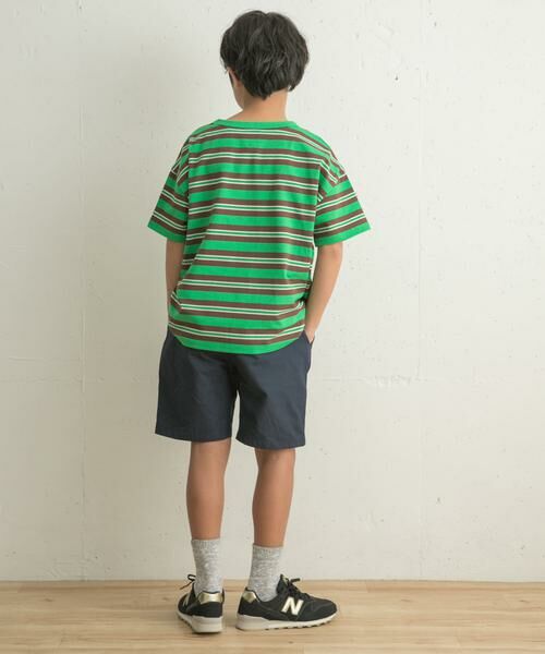 URBAN RESEARCH DOORS / アーバンリサーチ ドアーズ トップス | レトロランダムボーダーワイドTシャツ(KIDS) | 詳細4