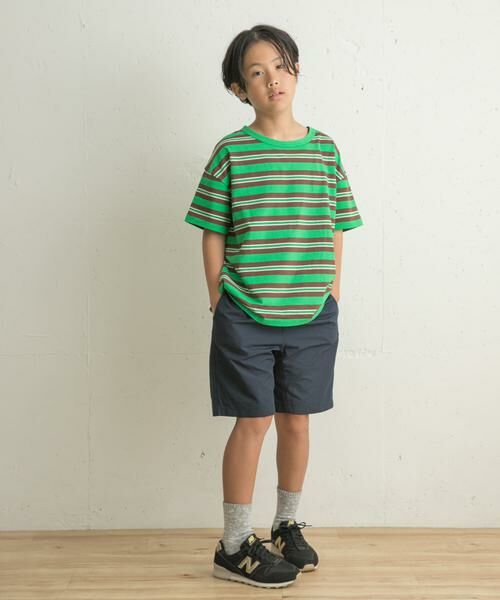 URBAN RESEARCH DOORS / アーバンリサーチ ドアーズ トップス | レトロランダムボーダーワイドTシャツ(KIDS) | 詳細5