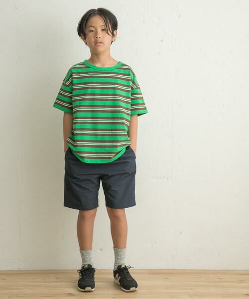 URBAN RESEARCH DOORS / アーバンリサーチ ドアーズ トップス | レトロランダムボーダーワイドTシャツ(KIDS) | 詳細6