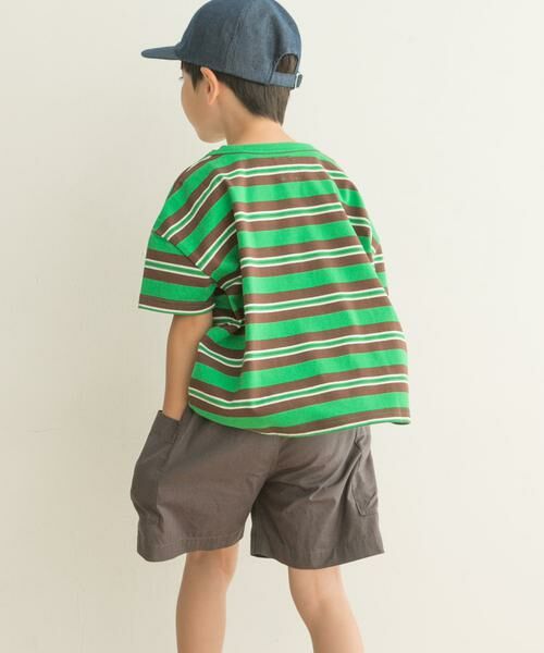 URBAN RESEARCH DOORS / アーバンリサーチ ドアーズ トップス | レトロランダムボーダーワイドTシャツ(KIDS) | 詳細8