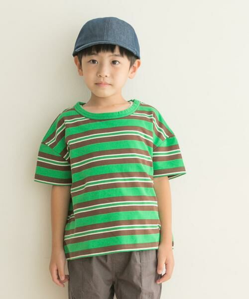 URBAN RESEARCH DOORS / アーバンリサーチ ドアーズ トップス | レトロランダムボーダーワイドTシャツ(KIDS) | 詳細9