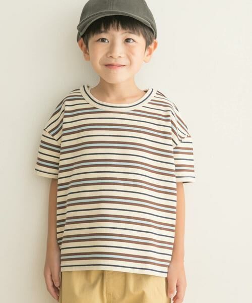 URBAN RESEARCH DOORS / アーバンリサーチ ドアーズ トップス | レトロランダムボーダーワイドTシャツ(KIDS) | 詳細25