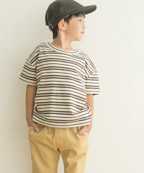 URBAN RESEARCH DOORS / アーバンリサーチ ドアーズ トップス | レトロランダムボーダーワイドTシャツ(KIDS) | 詳細27