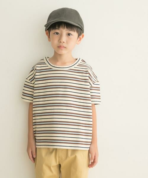 URBAN RESEARCH DOORS / アーバンリサーチ ドアーズ トップス | レトロランダムボーダーワイドTシャツ(KIDS) | 詳細28