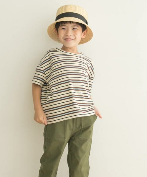 URBAN RESEARCH DOORS / アーバンリサーチ ドアーズ トップス | レトロランダムボーダーワイドTシャツ(KIDS) | 詳細15