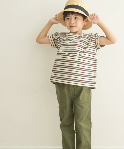 URBAN RESEARCH DOORS / アーバンリサーチ ドアーズ トップス | レトロランダムボーダーワイドTシャツ(KIDS) | 詳細17