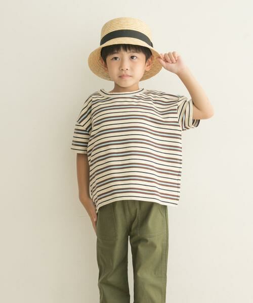 URBAN RESEARCH DOORS / アーバンリサーチ ドアーズ トップス | レトロランダムボーダーワイドTシャツ(KIDS) | 詳細18