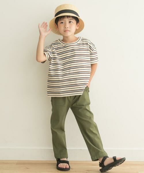 URBAN RESEARCH DOORS / アーバンリサーチ ドアーズ トップス | レトロランダムボーダーワイドTシャツ(KIDS) | 詳細20