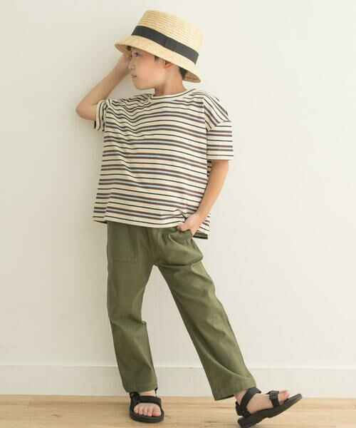 URBAN RESEARCH DOORS / アーバンリサーチ ドアーズ トップス | レトロランダムボーダーワイドTシャツ(KIDS) | 詳細21