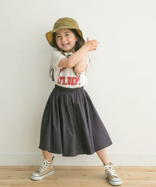 URBAN RESEARCH DOORS / アーバンリサーチ ドアーズ パンツ | 『親子リンク』コットンボイル2WAYスカート(KIDS) | 詳細18