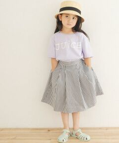 URBAN RESEARCH DOORS / アーバンリサーチ ドアーズ パンツ | ストライプ後染めフレアスカート(KIDS)