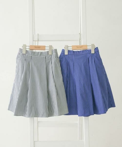 URBAN RESEARCH DOORS / アーバンリサーチ ドアーズ パンツ | ストライプ後染めフレアスカート(KIDS) | 詳細5