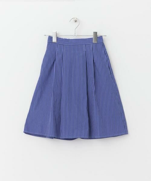URBAN RESEARCH DOORS / アーバンリサーチ ドアーズ パンツ | ストライプ後染めフレアスカート(KIDS) | 詳細6