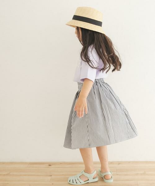 URBAN RESEARCH DOORS / アーバンリサーチ ドアーズ パンツ | ストライプ後染めフレアスカート(KIDS) | 詳細8