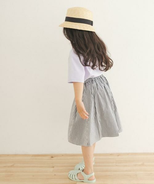 URBAN RESEARCH DOORS / アーバンリサーチ ドアーズ パンツ | ストライプ後染めフレアスカート(KIDS) | 詳細9