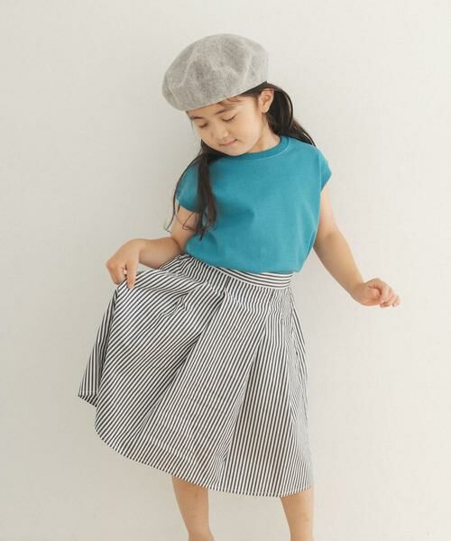 URBAN RESEARCH DOORS / アーバンリサーチ ドアーズ パンツ | ストライプ後染めフレアスカート(KIDS) | 詳細10