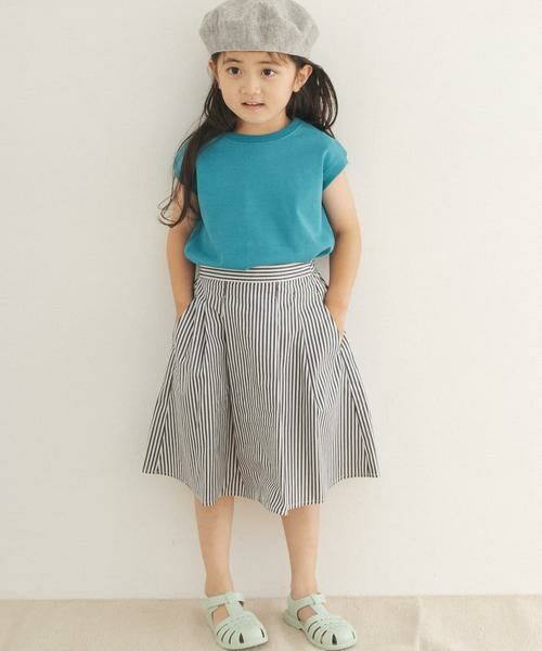 URBAN RESEARCH DOORS / アーバンリサーチ ドアーズ パンツ | ストライプ後染めフレアスカート(KIDS) | 詳細11