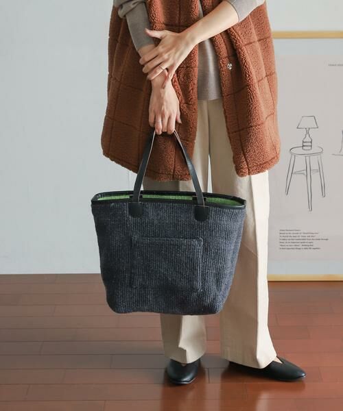 URBAN RESEARCH DOORS / アーバンリサーチ ドアーズ トートバッグ | 『別注』beej×DOORS　ウールリバーシブルトート | 詳細1