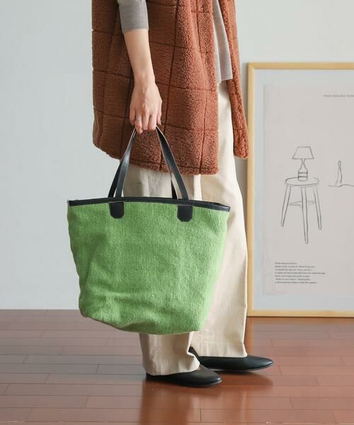 URBAN RESEARCH DOORS / アーバンリサーチ ドアーズ トートバッグ | 『別注』beej×DOORS　ウールリバーシブルトート | 詳細3