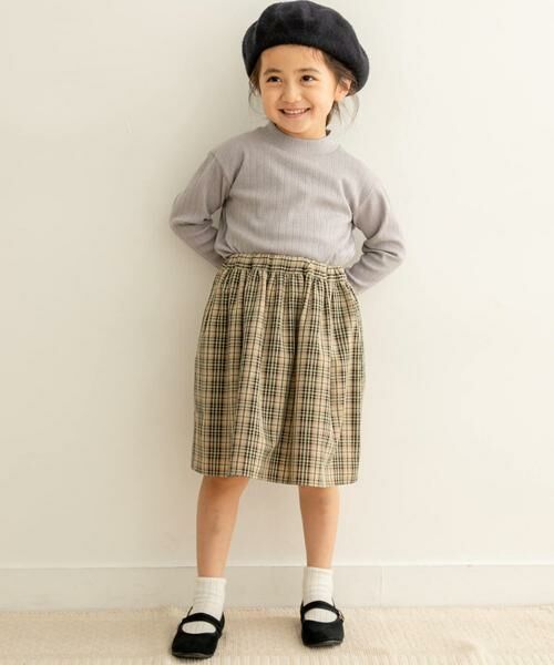 URBAN RESEARCH DOORS / アーバンリサーチ ドアーズ パンツ | チェックギャザースカート(KIDS) | 詳細1