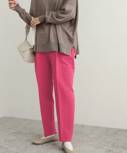 URBAN RESEARCH DOORS/アーバンリサーチ ドアーズ ダブルクロスストレートイージーパンツ ピンク S URBAN RESEARCH DOORS/アーバンリサーチ ドアーズ ダブルクロスストレートイージーパンツ ピンク S