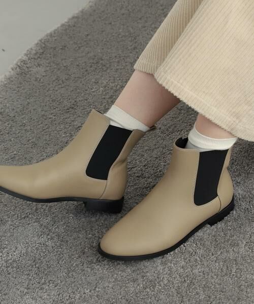 URBAN RESEARCH DOORS / アーバンリサーチ ドアーズ ブーツ（ショート丈） | レザーサイドゴアブーツ | 詳細1