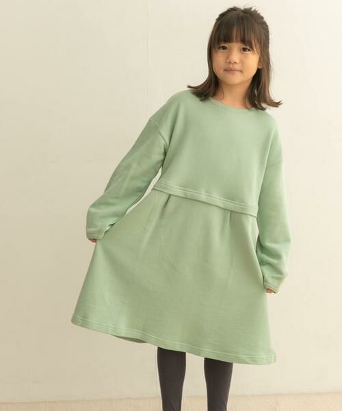 URBAN RESEARCH DOORS / アーバンリサーチ ドアーズ ワンピース | 裏毛セットアップ風ワンピース(KIDS) | 詳細1