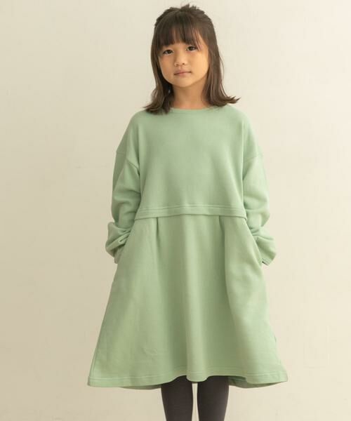 URBAN RESEARCH DOORS / アーバンリサーチ ドアーズ ワンピース | 裏毛セットアップ風ワンピース(KIDS) | 詳細10