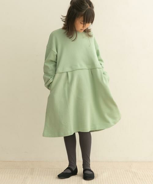 URBAN RESEARCH DOORS / アーバンリサーチ ドアーズ ワンピース | 裏毛セットアップ風ワンピース(KIDS) | 詳細11