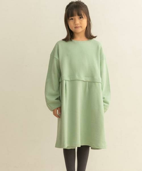 URBAN RESEARCH DOORS / アーバンリサーチ ドアーズ ワンピース | 裏毛セットアップ風ワンピース(KIDS) | 詳細12