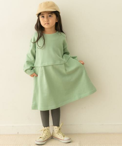 URBAN RESEARCH DOORS / アーバンリサーチ ドアーズ ワンピース | 裏毛セットアップ風ワンピース(KIDS) | 詳細17