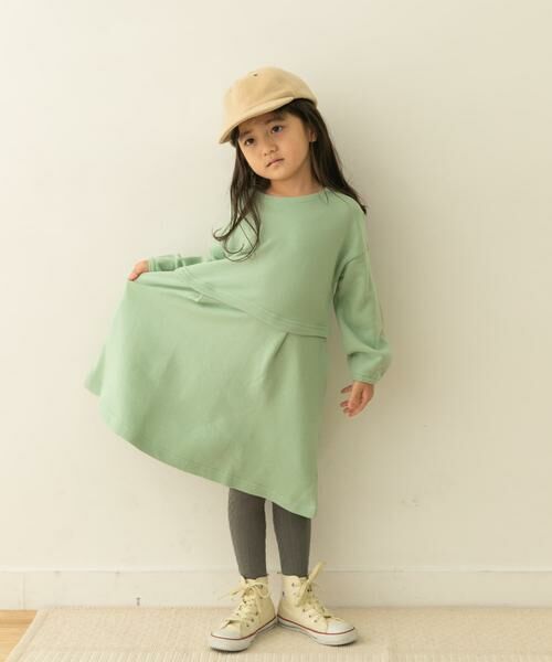 URBAN RESEARCH DOORS / アーバンリサーチ ドアーズ ワンピース | 裏毛セットアップ風ワンピース(KIDS) | 詳細18