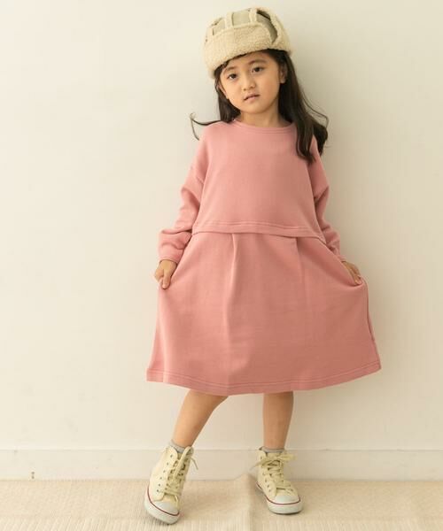 URBAN RESEARCH DOORS / アーバンリサーチ ドアーズ ワンピース | 裏毛セットアップ風ワンピース(KIDS) | 詳細24