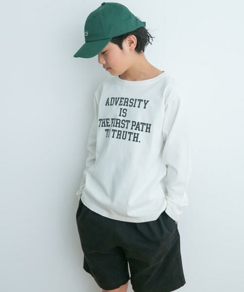 URBAN RESEARCH DOORS / アーバンリサーチ ドアーズ トップス | 『親子リンク』オーガニックコットンロゴロングTシャツ(KIDS) | 詳細11