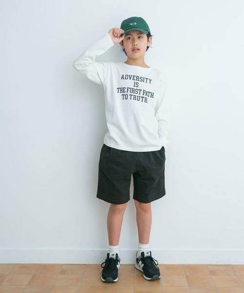 URBAN RESEARCH DOORS / アーバンリサーチ ドアーズ トップス | 『親子リンク』オーガニックコットンロゴロングTシャツ(KIDS) | 詳細12