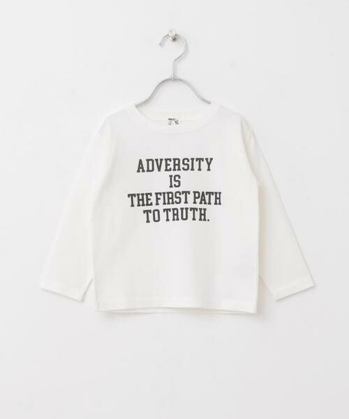 URBAN RESEARCH DOORS / アーバンリサーチ ドアーズ トップス | 『親子リンク』オーガニックコットンロゴロングTシャツ(KIDS) | 詳細13