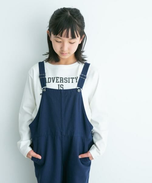 URBAN RESEARCH DOORS / アーバンリサーチ ドアーズ トップス | 『親子リンク』オーガニックコットンロゴロングTシャツ(KIDS) | 詳細7