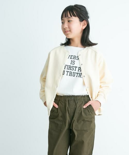 URBAN RESEARCH DOORS / アーバンリサーチ ドアーズ トップス | 『親子リンク』オーガニックコットンロゴロングTシャツ(KIDS) | 詳細9