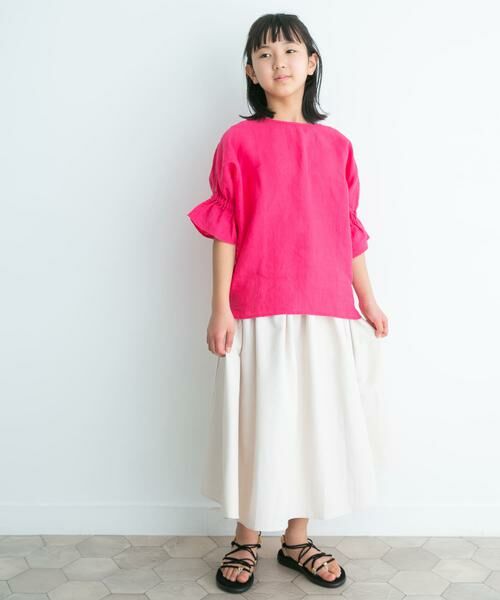 URBAN RESEARCH DOORS / アーバンリサーチ ドアーズ パンツ | ギャザーフレアスカート(KIDS) | 詳細4