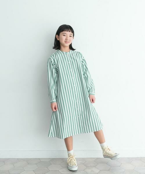 URBAN RESEARCH DOORS / アーバンリサーチ ドアーズ ワンピース | 『親子リンク』コットンストライプワンピース(KIDS) | 詳細2