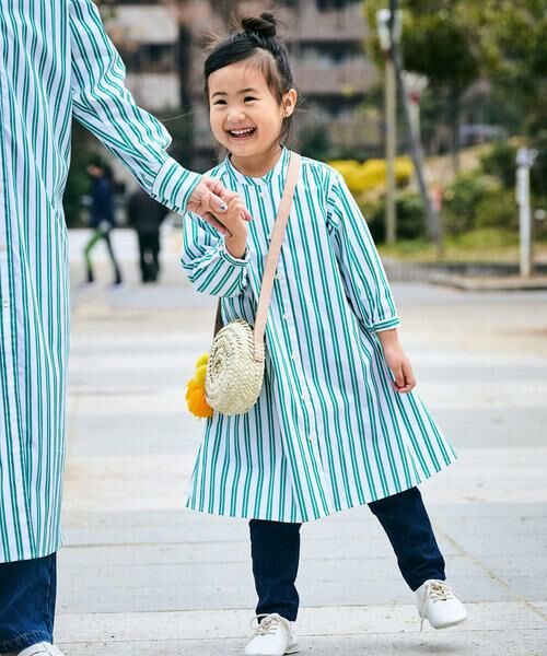 URBAN RESEARCH DOORS / アーバンリサーチ ドアーズ ワンピース | 『親子リンク』コットンストライプワンピース(KIDS) | 詳細8