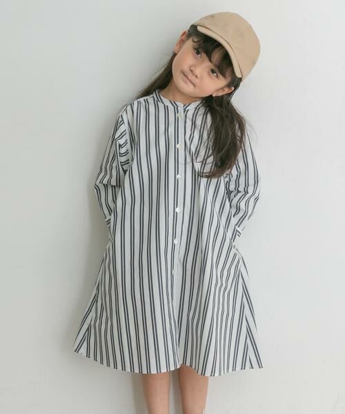URBAN RESEARCH DOORS / アーバンリサーチ ドアーズ ワンピース | 『親子リンク』コットンストライプワンピース(KIDS) | 詳細15