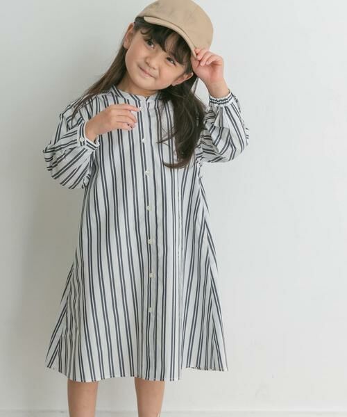 URBAN RESEARCH DOORS / アーバンリサーチ ドアーズ ワンピース | 『親子リンク』コットンストライプワンピース(KIDS) | 詳細16