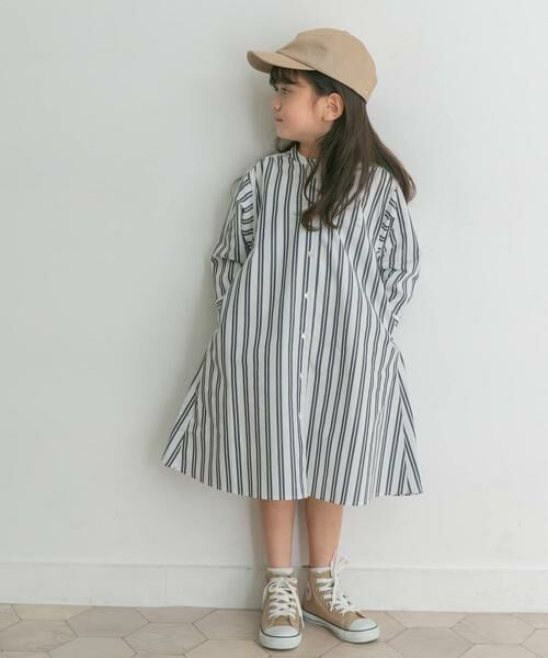 URBAN RESEARCH DOORS / アーバンリサーチ ドアーズ ワンピース | 『親子リンク』コットンストライプワンピース(KIDS) | 詳細17