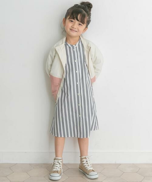 URBAN RESEARCH DOORS / アーバンリサーチ ドアーズ ワンピース | 『親子リンク』コットンストライプワンピース(KIDS) | 詳細19