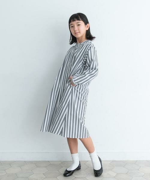 URBAN RESEARCH DOORS / アーバンリサーチ ドアーズ ワンピース | 『親子リンク』コットンストライプワンピース(KIDS) | 詳細20