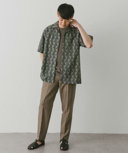 URBAN RESEARCH DOORS / アーバンリサーチ ドアーズ シャツ・ブラウス | 『イージーケア』ジオメトリック オープンカラーシャツ | 詳細6