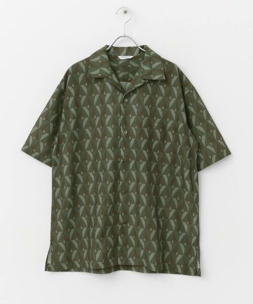 URBAN RESEARCH DOORS / アーバンリサーチ ドアーズ シャツ・ブラウス | 『イージーケア』ジオメトリック オープンカラーシャツ | 詳細8